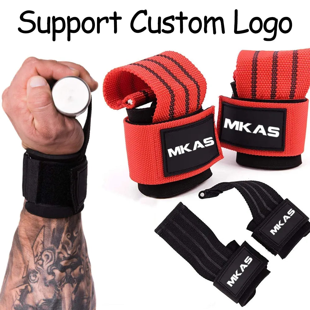 Power Lifting Straps WeightLifting Gym Gloves Deadlift Wrist Straps