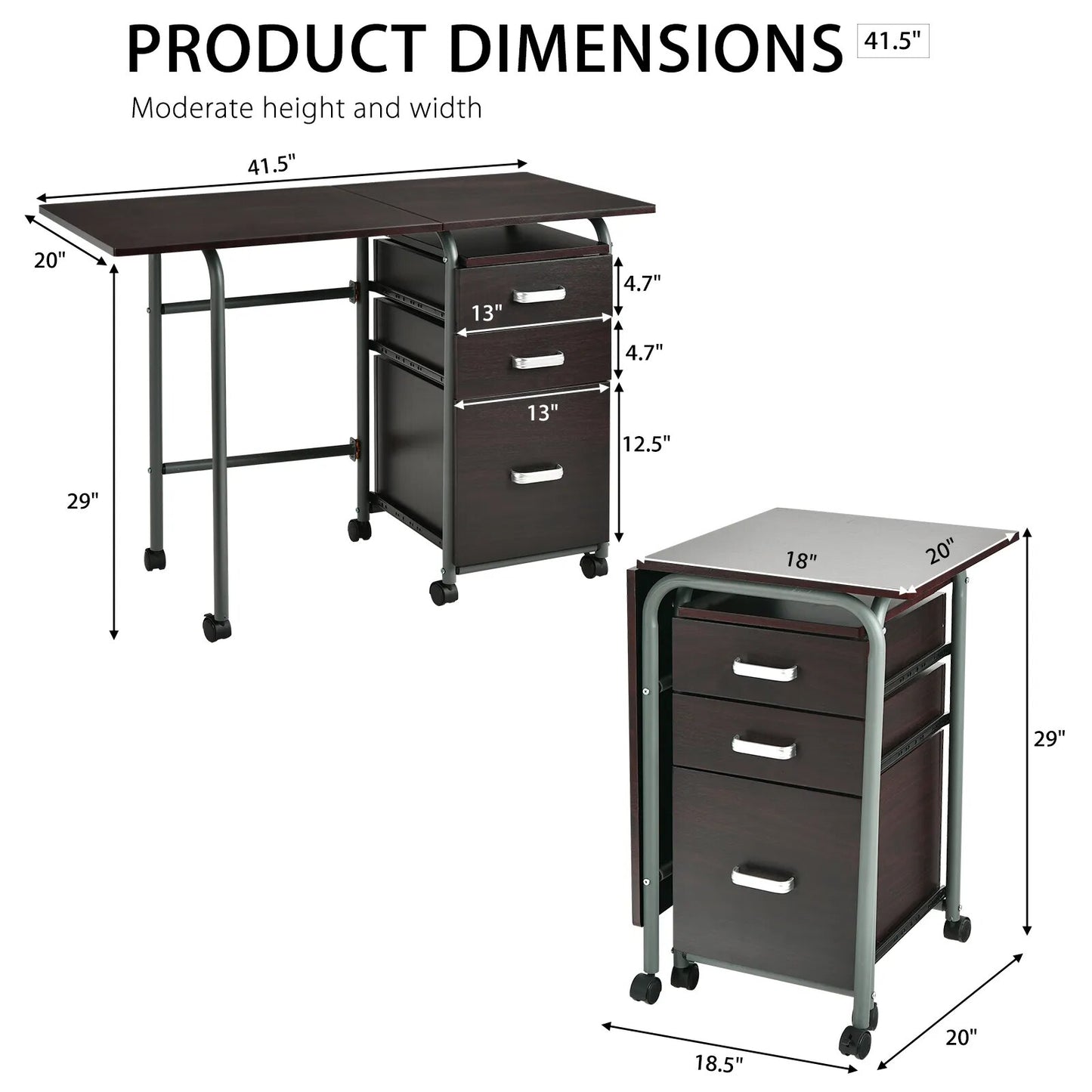 Folding Computer Laptop Desk