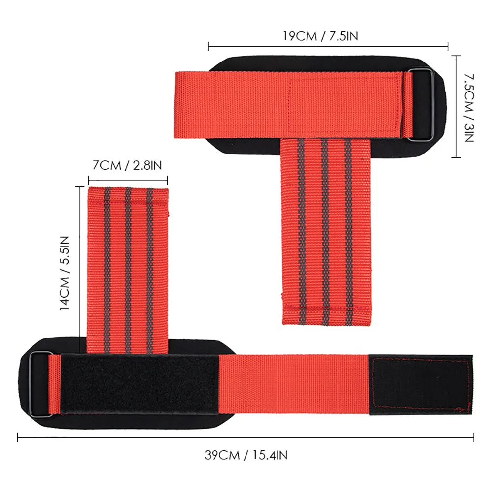 Power Lifting Straps WeightLifting Gym Gloves Deadlift Wrist Straps