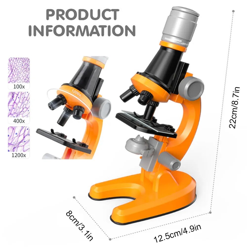 Zoom Children Microscope Biology Lab LED