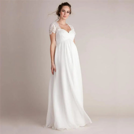 Elegence Lace Maternity Photo Dress