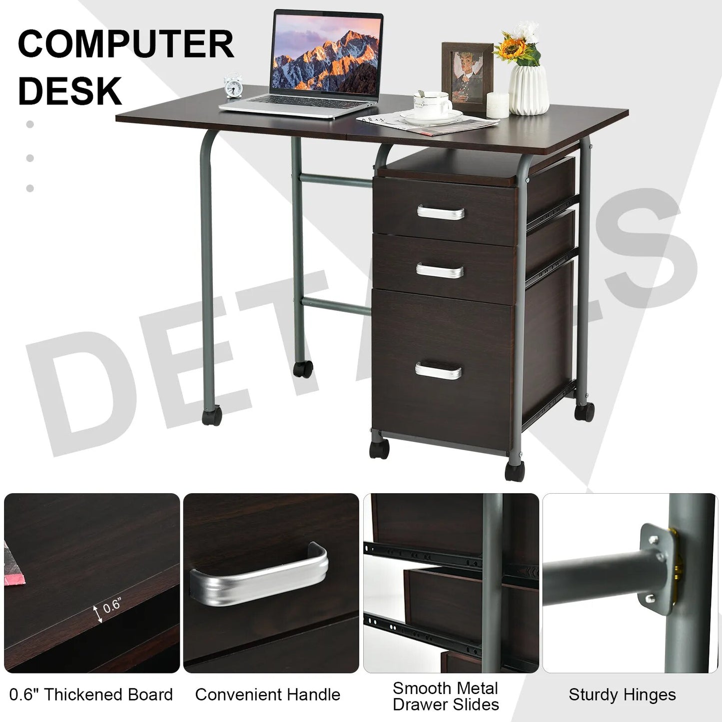 Folding Computer Laptop Desk