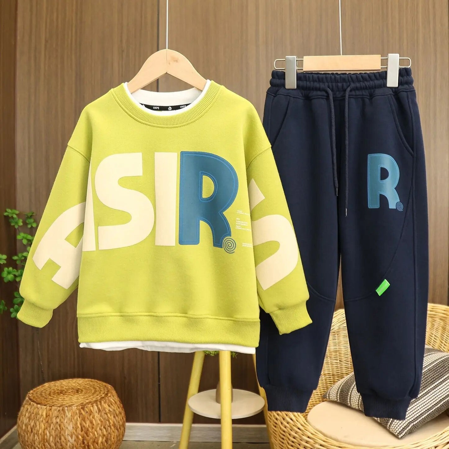 Autumn Spring Trendy 2pcs Sweaters+Pants Sports Suits