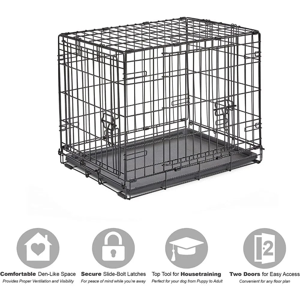 Double Door Dog Crate