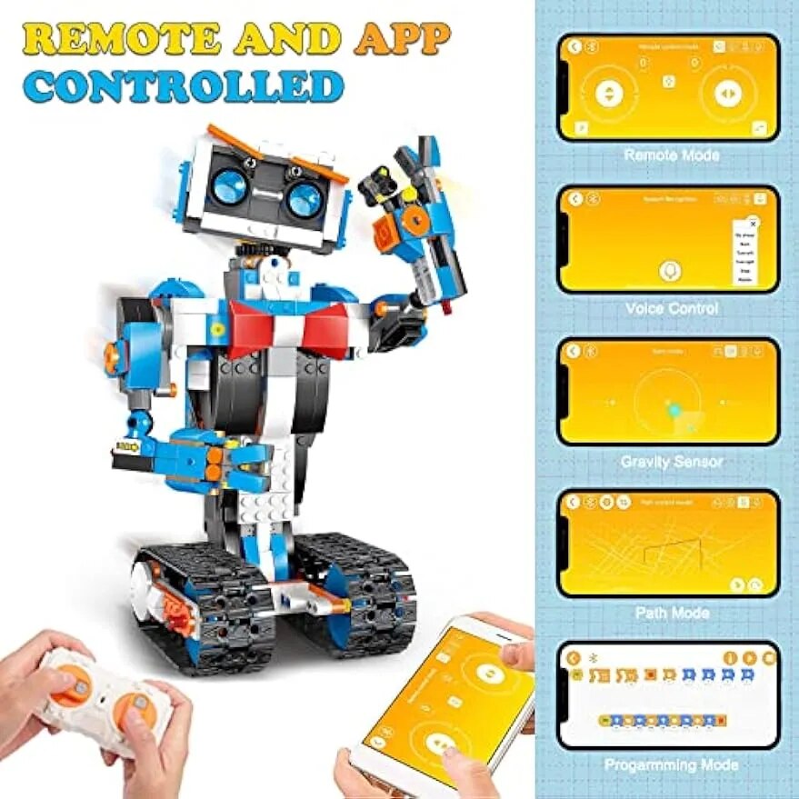 Robot Building Toys STEM Projects for Kids Remote & APP Controlled