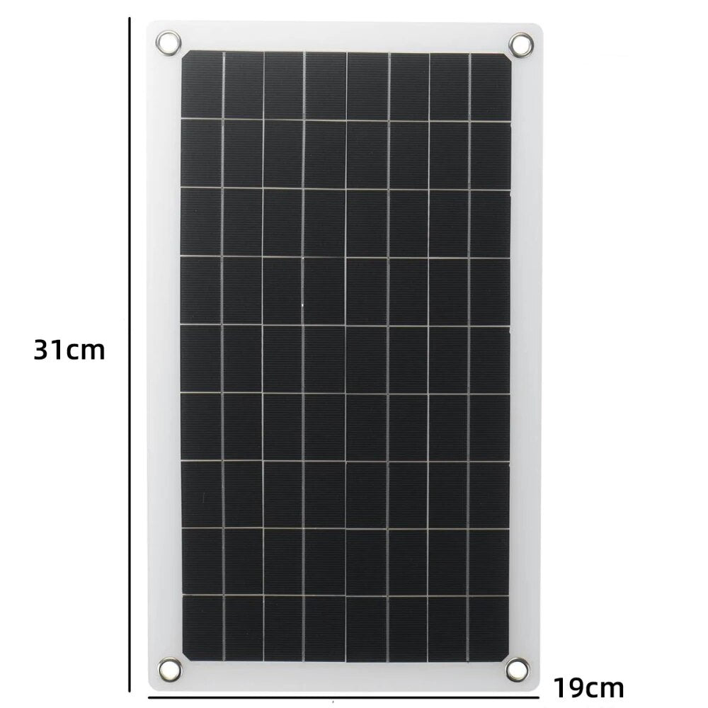 1~5PCS Solar Panel Power System USB Solar Panel Battery Charger 1000W Inverter Complete Controller Kit 220V Home Portable Power