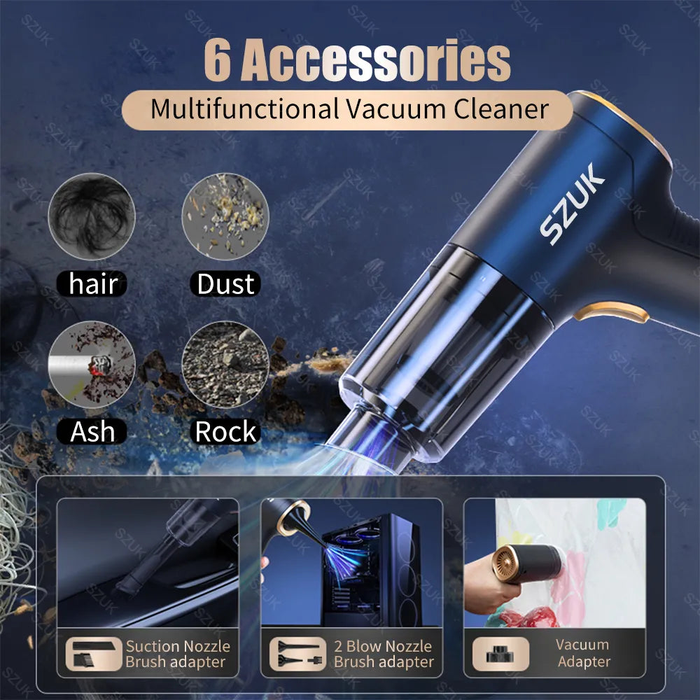 Car Vacuum Cleaner Mini Wireless Cleaning Machine