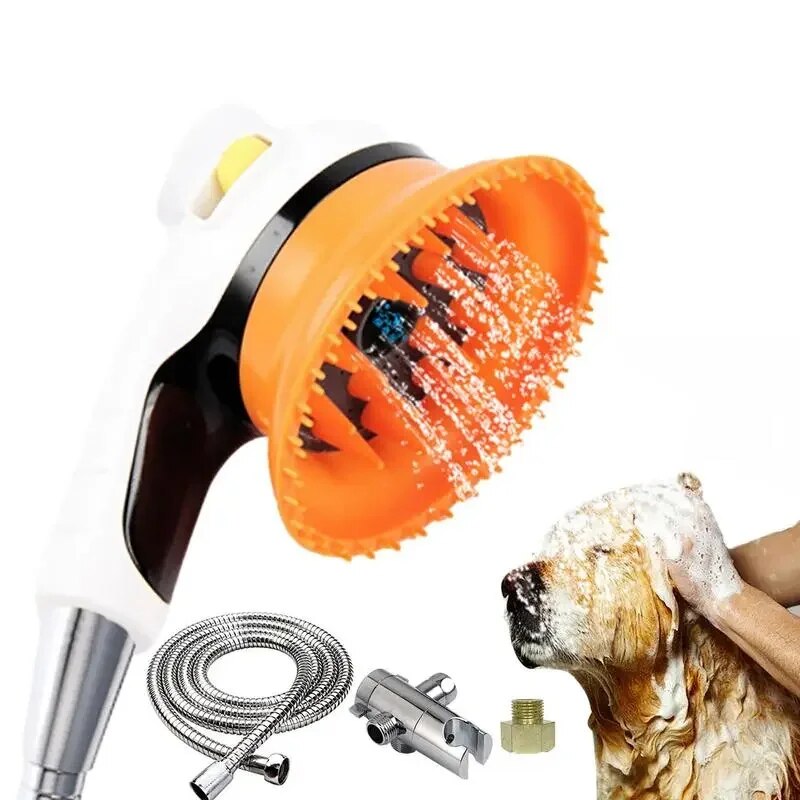 Shower Sprayer  And Scrubber Tool Pet Bathing Supplies