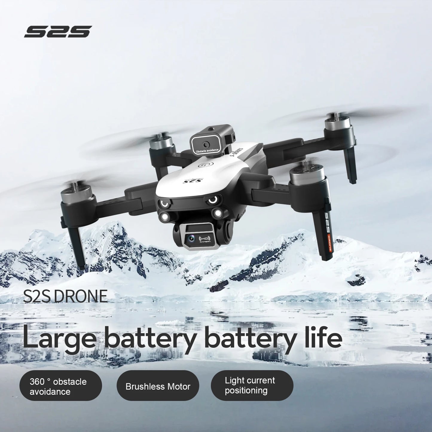 S2S Pro 4K Drone Professional Obstacle Avoidance 8K Dual HD Camera