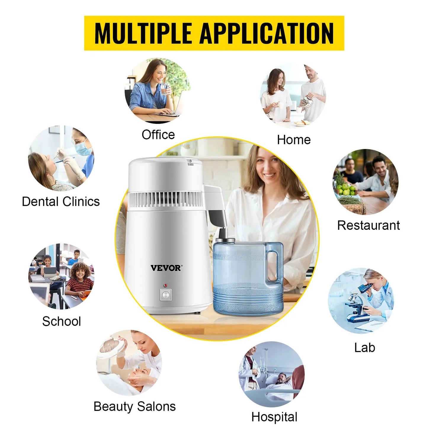 Water Distiller Purifier Filter Dispenser