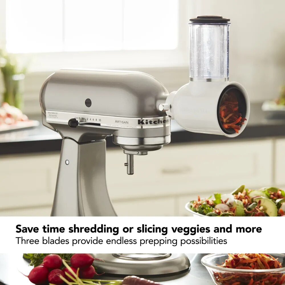 Fresh Prep Slicer/Shredder Attachment - KSMVSA Food Processor  Home Appliance   Trailer