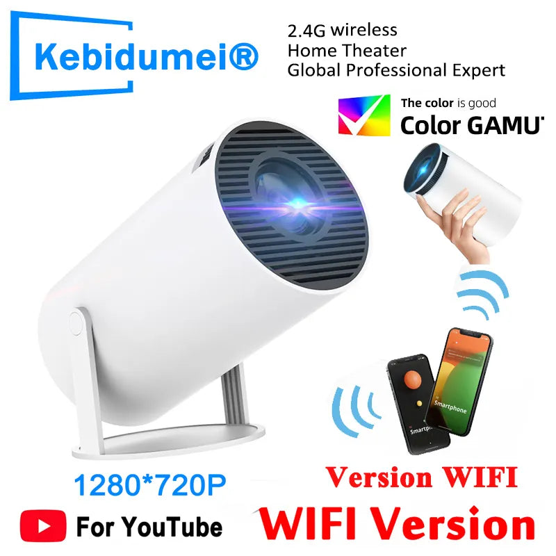 4K WIFI Projector  Smart TV Home Theater Cinema