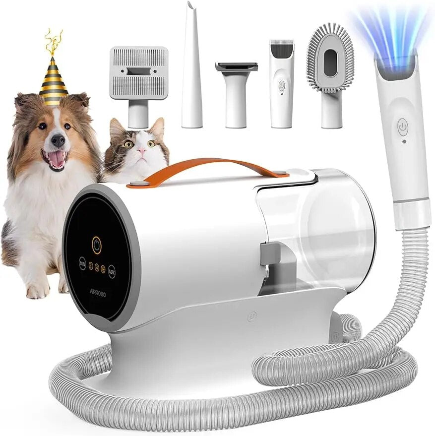 Dog Hair Vacuum & Dog Grooming Kit,