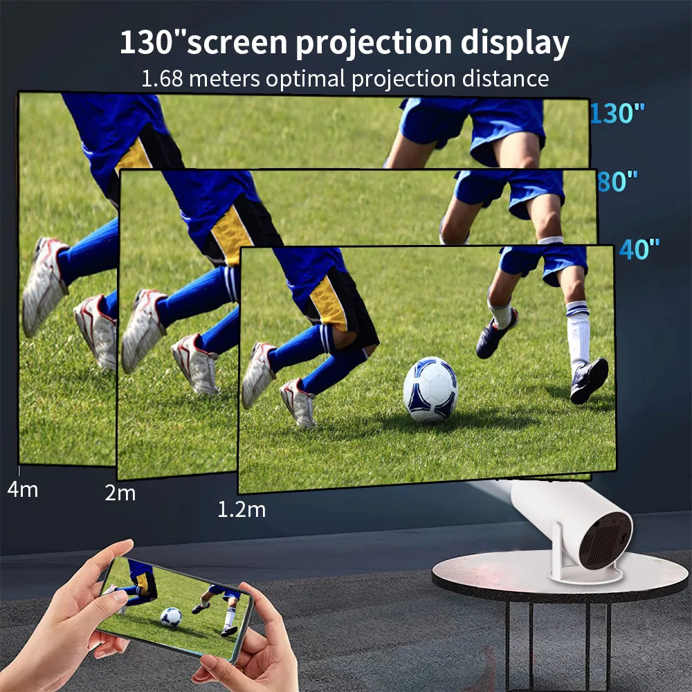 4K WIFI Projector  Smart TV Home Theater Cinema