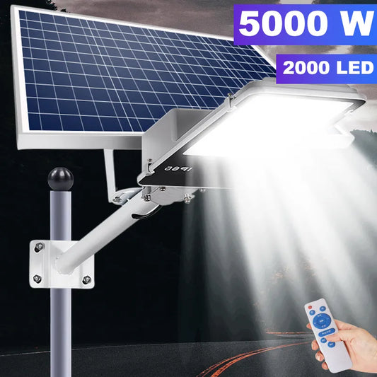 2000led powerful Solar street Light Outdoor