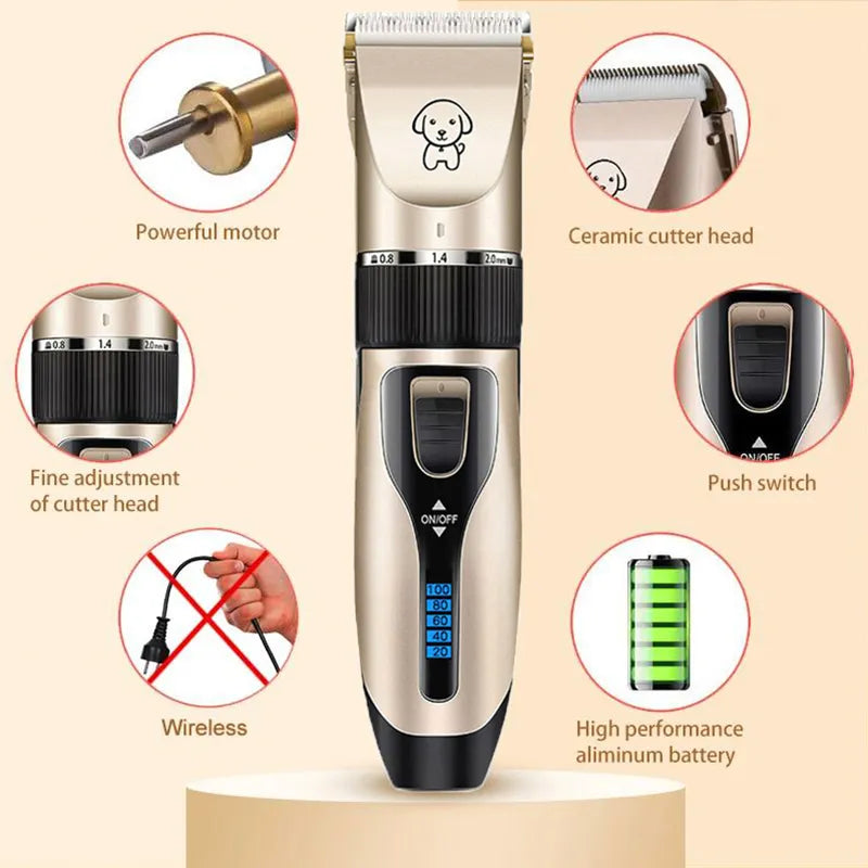 Dog Clipper Dog Hair Clippers Grooming (Pet/Cat/Dog/Rabbit) Haircut Trimmer