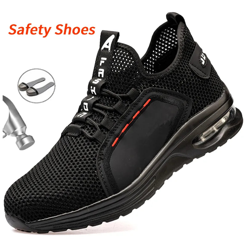 Work Sneakers Steel Toe  Men Puncture-Proof