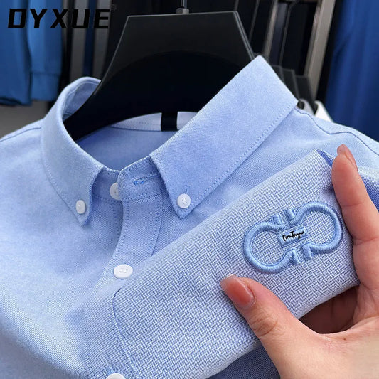 100% Cotton Solid Color Men's Shirt