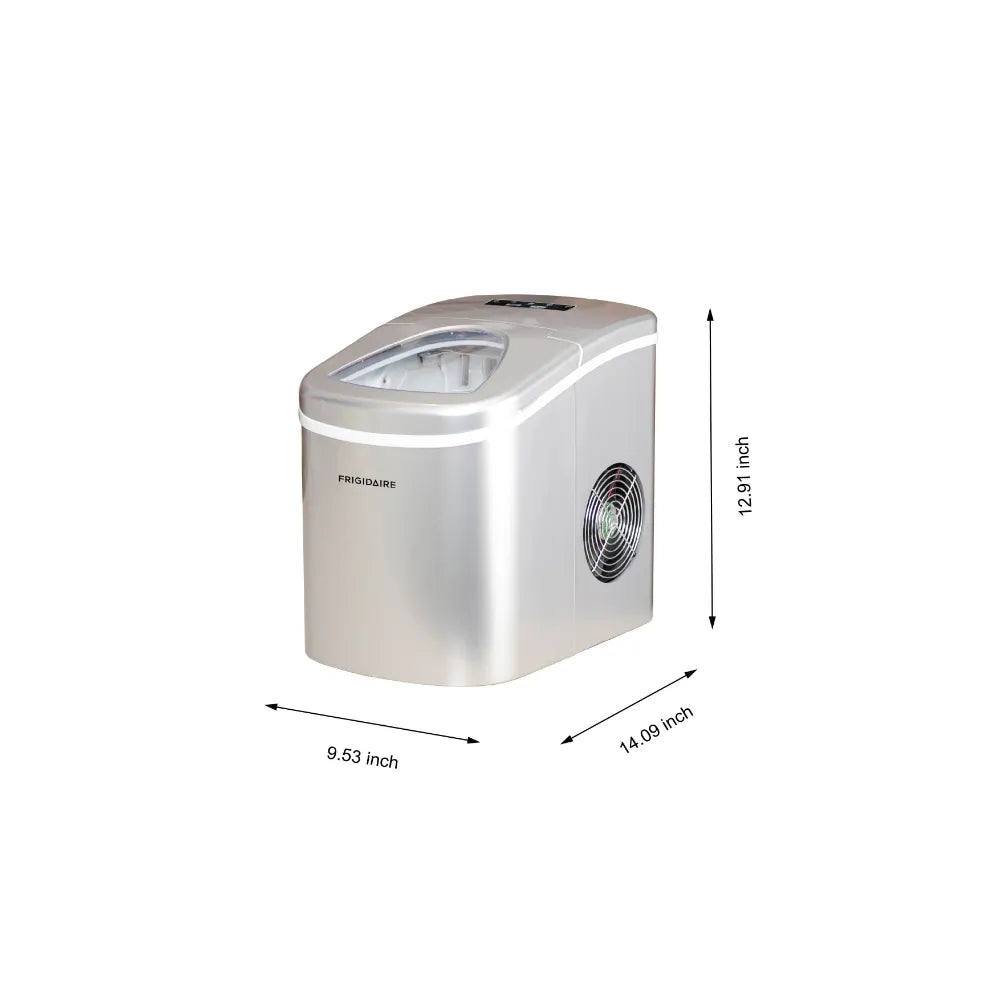 26lb. Portable Countertop Ice Maker - EFIC108  SILVER  Cube  Home Appliance