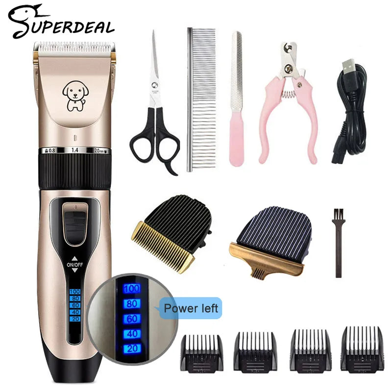 Dog Clipper Dog Hair Clippers Grooming (Pet/Cat/Dog/Rabbit) Haircut Trimmer