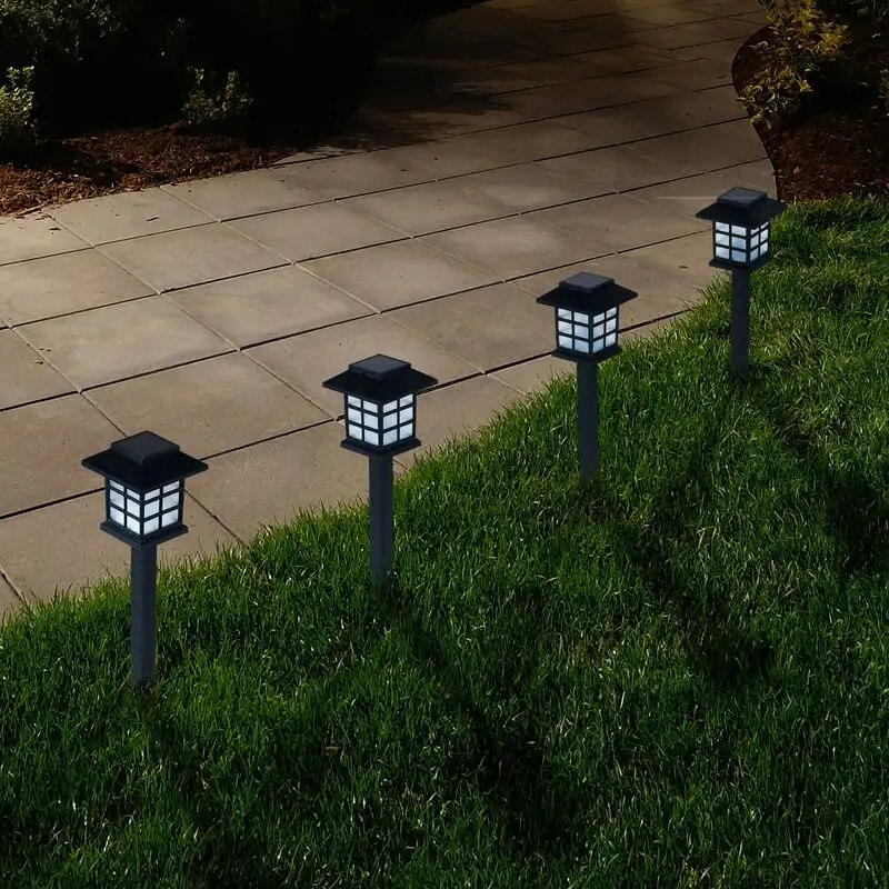 Lantern Solar Landscaping Lights - Set of 6 by Moroccan lamp Solar garden lights outdoor waterproof Sun lamp Solar house number