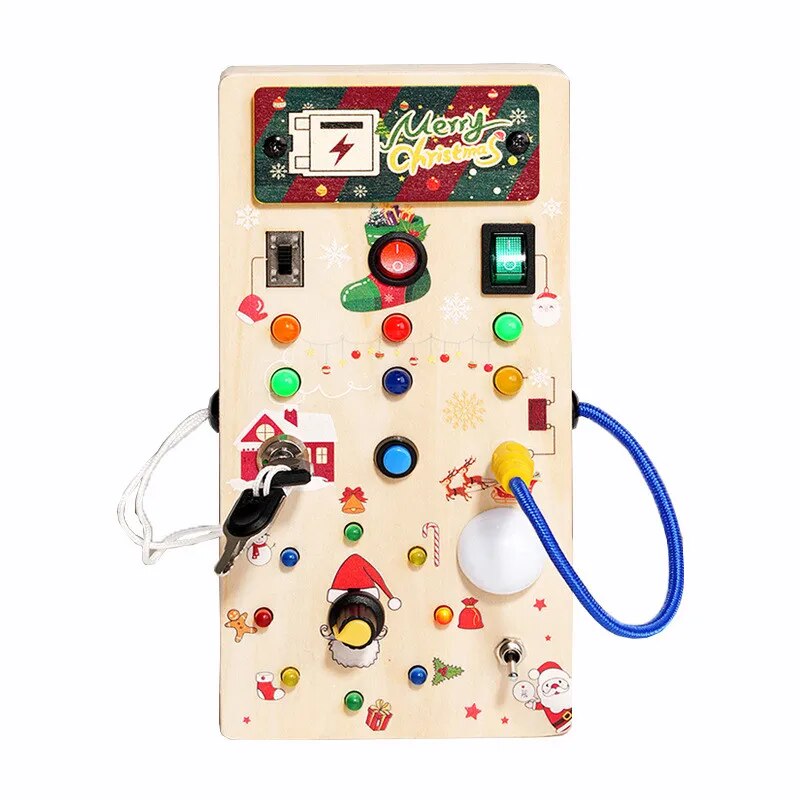 Montessori Christmas Busy Board Accessory Sensory Toys