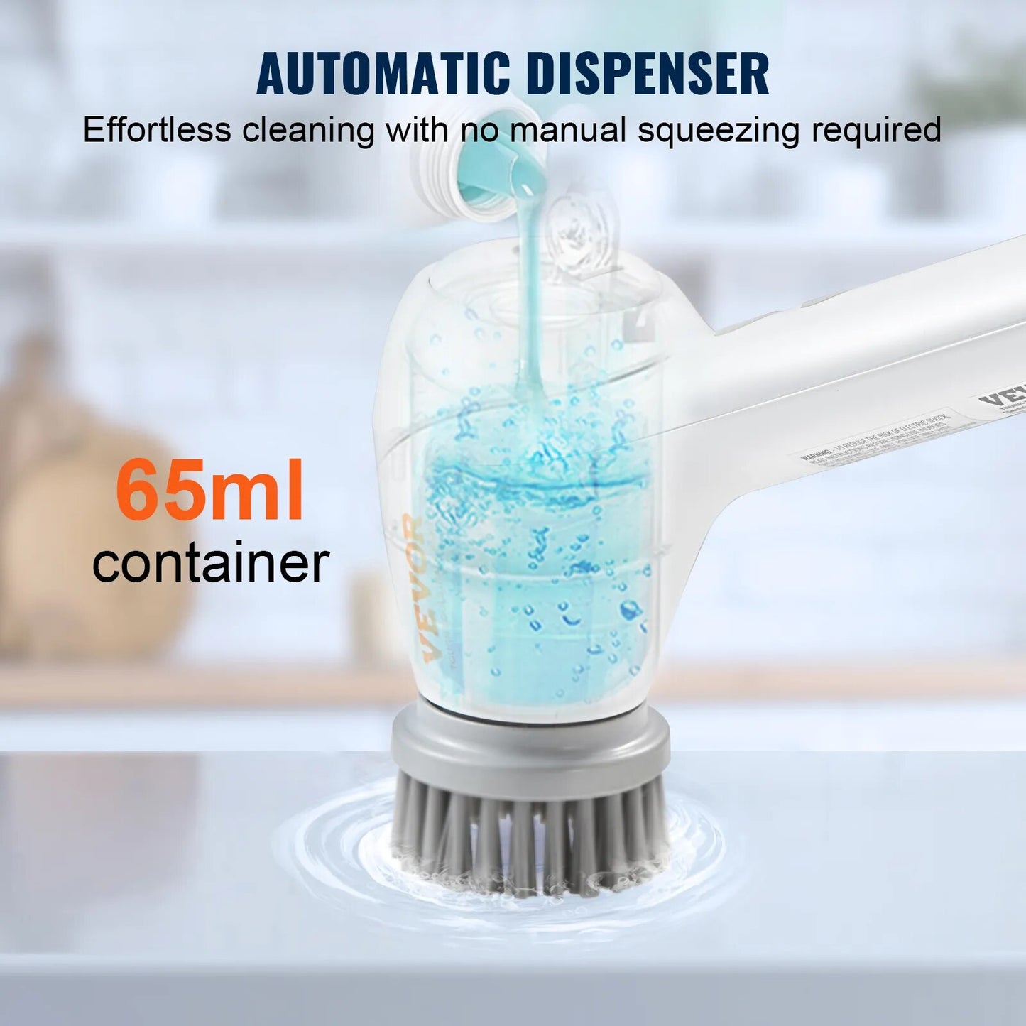 Electric Spin Scrubber Cordless Electric Cleaning Brush