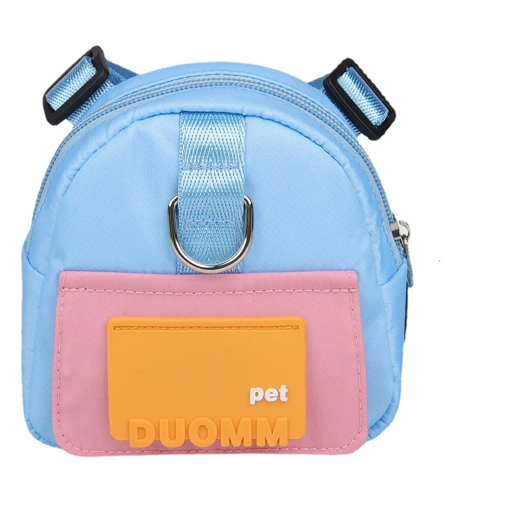 Cartoon backpack dog leash