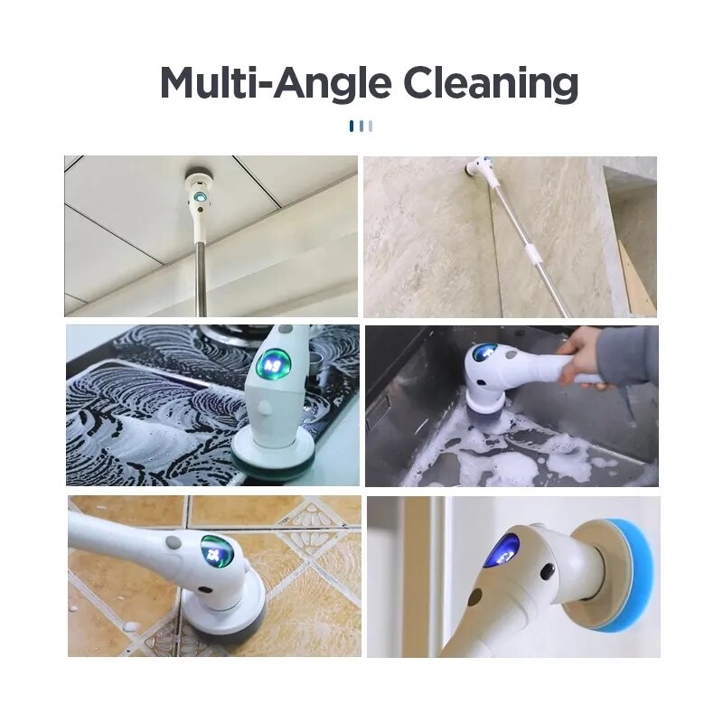 8-in-1 Multifunctional Electric Cleaning Brush