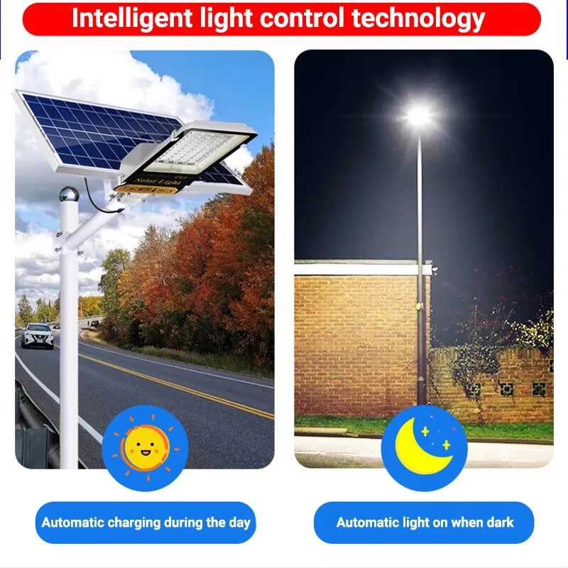 2000led powerful Solar street Light Outdoor