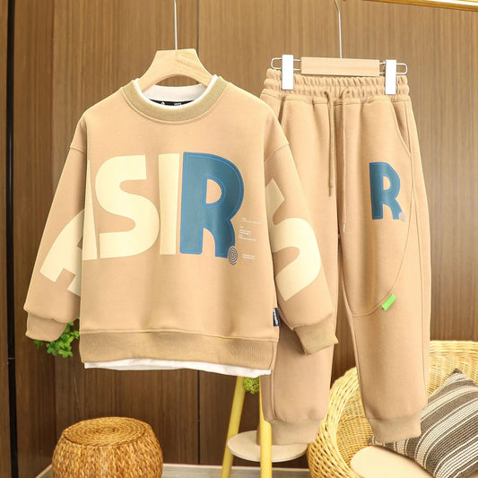 Autumn Spring Trendy 2pcs Sweaters+Pants Sports Suits