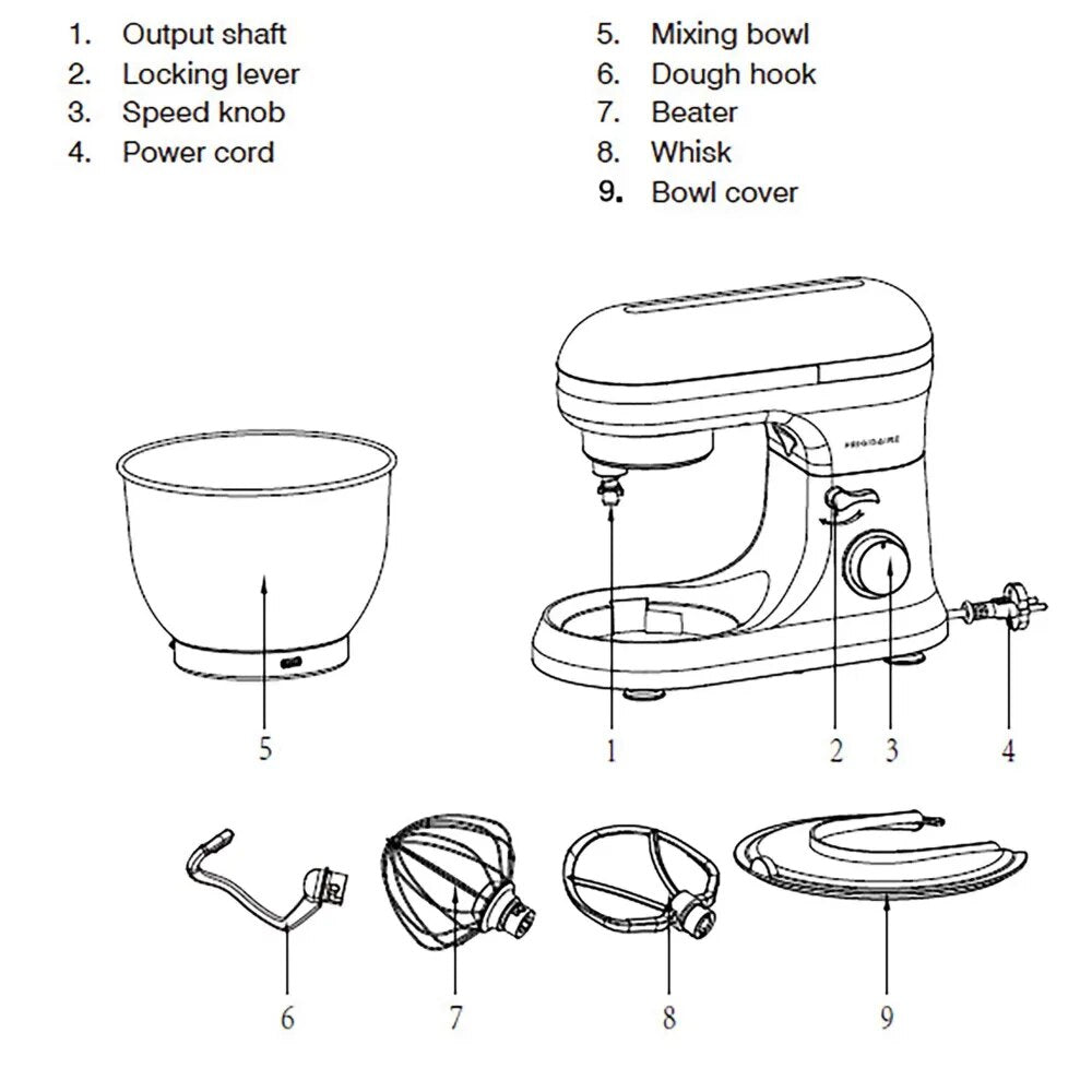 4.5 L Stainless-Steel Stand Mixer Blender