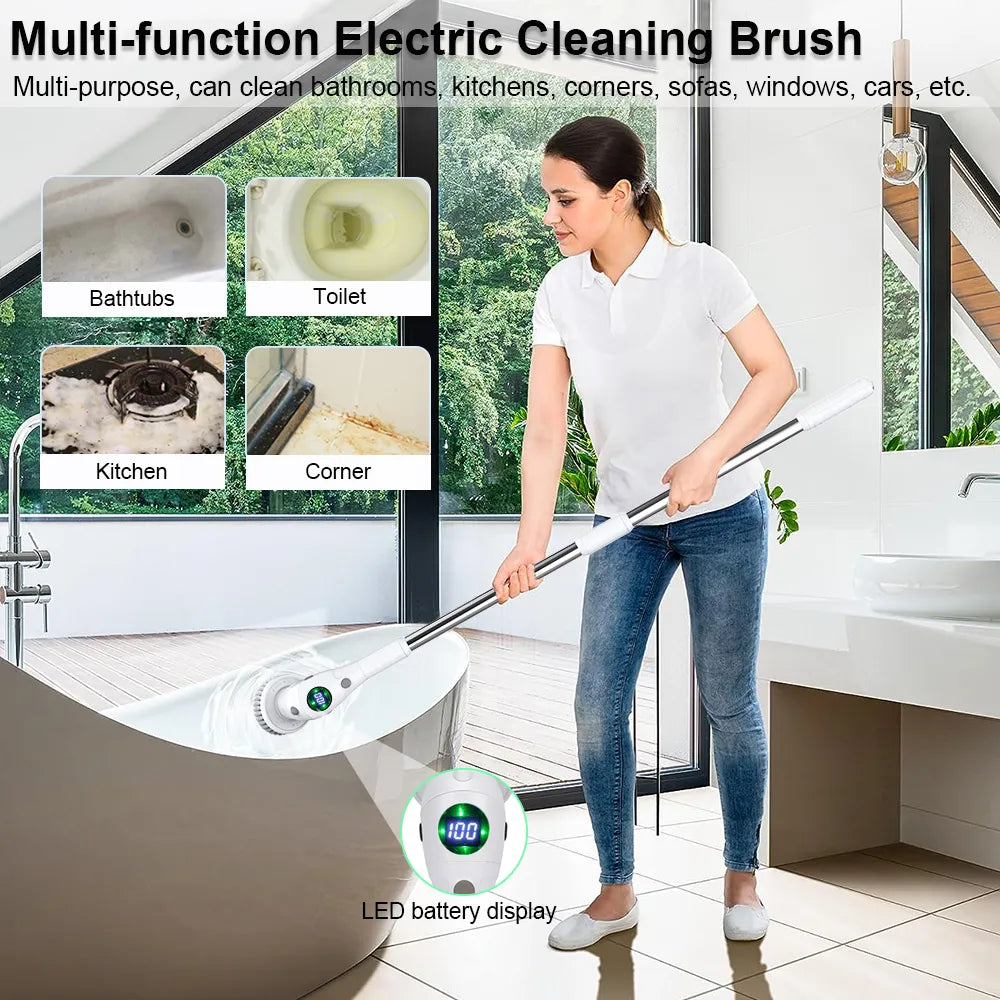 Electric Cleaning Brush 8 in 1 Multifunctional