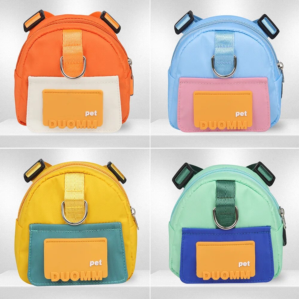 Cartoon backpack dog leash