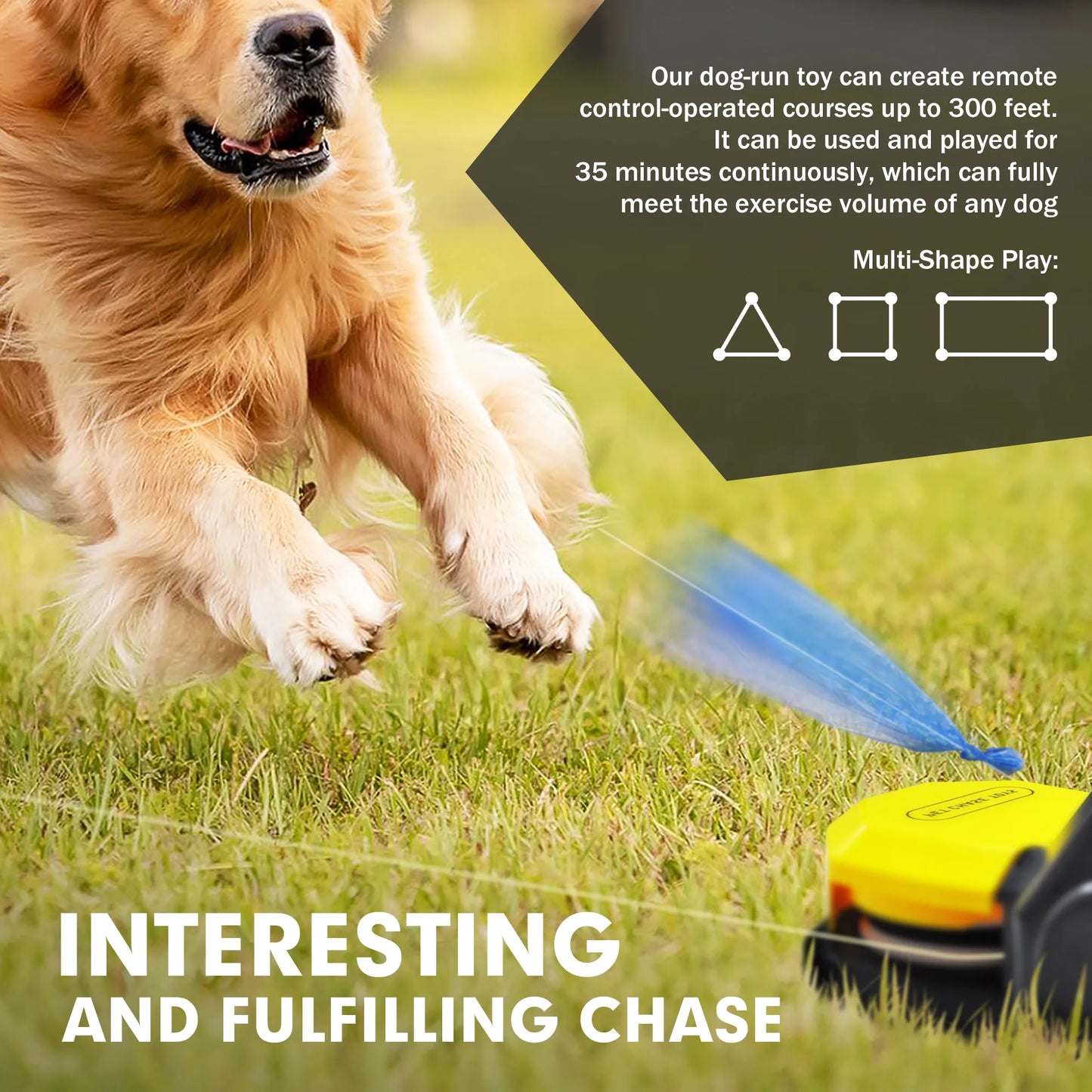 Lure Course Machine for Dogs, Interactive Dog Toys,