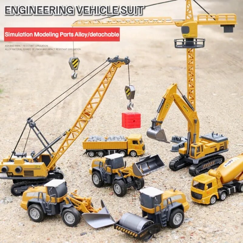 Truck Model Alloy Excavator set